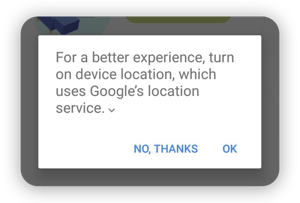 Enable Location and Bluetooth